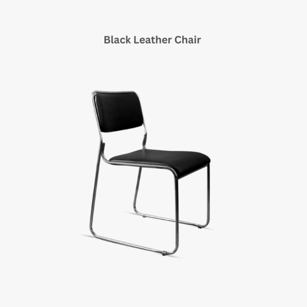 thumbnail Black Leather Chair - WEC01